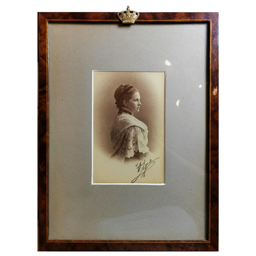 Photo of the Queen of the Greeks Olga, with handwritten signature. -  Antiques, Lotus Gallery Art & Antiques